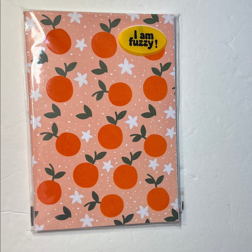 Orange and White Decorative Notebook NWT - Picture 2 of 12